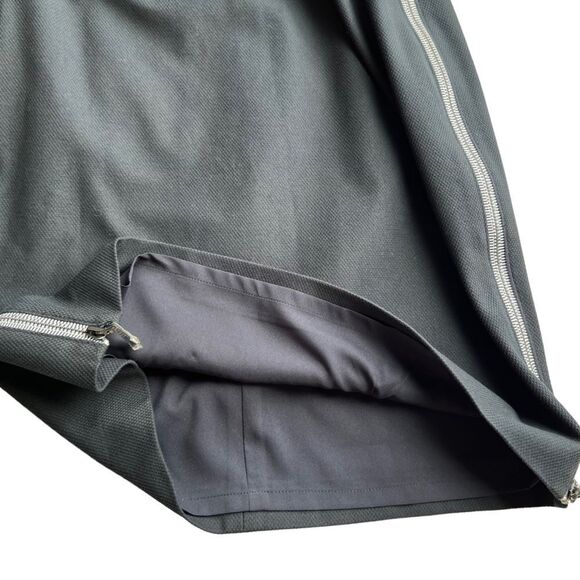 Worth New York Black Skirt with Side Slit Zippers - Picture 2 of 11